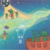 Sticker - Alien Concert (Voorkant)