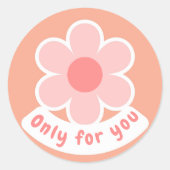 Sticker alleen voor jou (Voorkant)