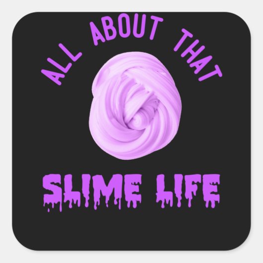 Sticker alles over dat slijmleven mooi ontwerp (Voorkant)