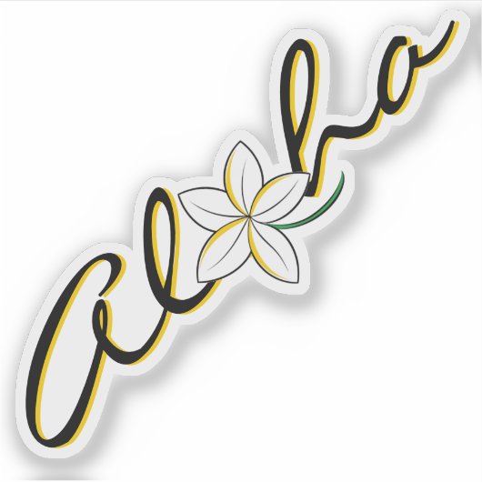 Sticker - Aloha (Voorkant)