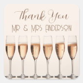 Sticker als bruiloft favor voor bruidsmeisjes borr (Voorkant)