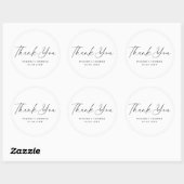 Sticker als bruiloftsfeest favoriet in elegant scr (Vel)