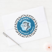 Sticker als feestfavoriet voor een Cute Haai-verja (Envelop)