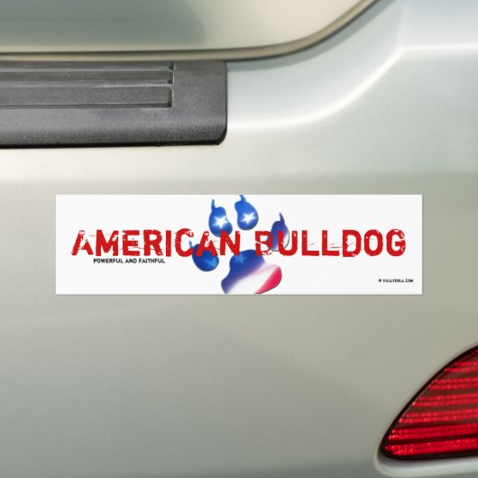 Sticker American Bulldog (Op auto)