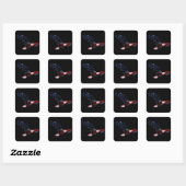 Sticker Amerikaanse vlag Bald Eagle (Vel)