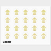 Sticker anananasgoud Envelope-zeehond Tropisch (Vel)