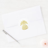 Sticker anananasgoud Envelope-zeehond Tropisch (Envelop)