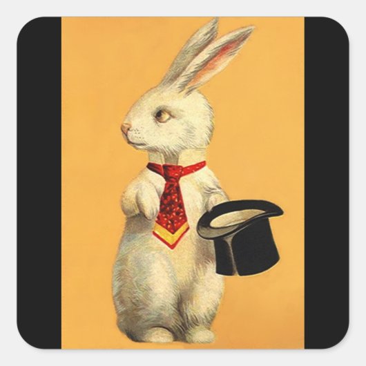 Sticker Anthro Magic Pet Trick Rabbit Hare (Voorkant)