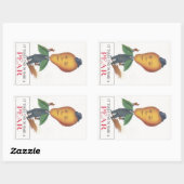 Sticker Antiek Antrhopomorf Fruit Peer Man Pun (Vel)