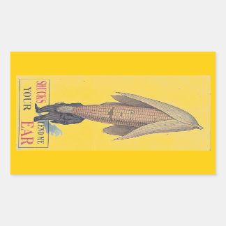 Sticker Antiek Antrhopomorf Veggie Corn Pun