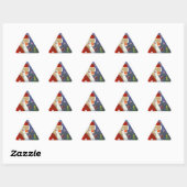 Sticker Antiek Bos Santa Kerstmis Vogel Winter (Vel)