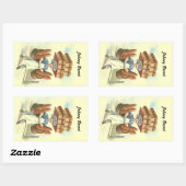 Sticker Antiek Fun Brood Baker Chef Personaliseren (Vel)