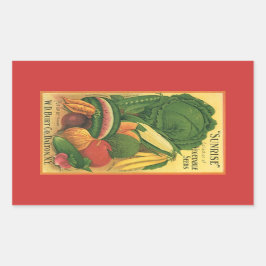 Sticker Antiek  Garden Veg Seed Advertise