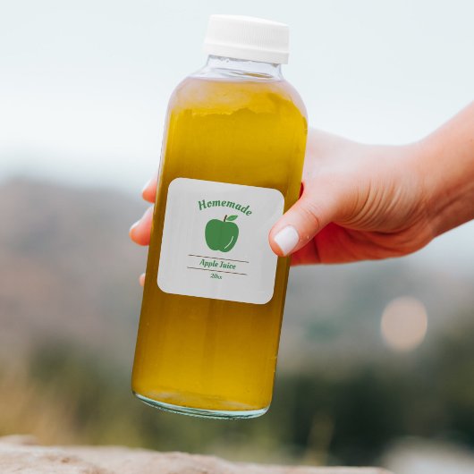 Sticker Apple Juice Label