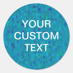 Sticker aqua tegels Modern Patroon