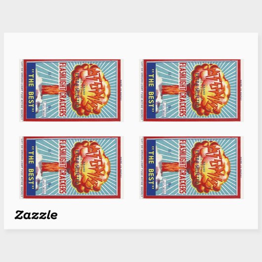 Sticker  Atomic Flashlight Firecrackers AD (Vel)