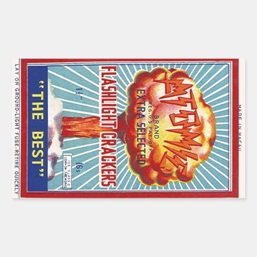 Sticker  Atomic Flashlight Firecrackers AD (Voorkant)