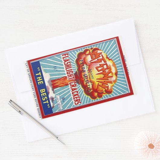 Sticker  Atomic Flashlight Firecrackers AD (Envelop)