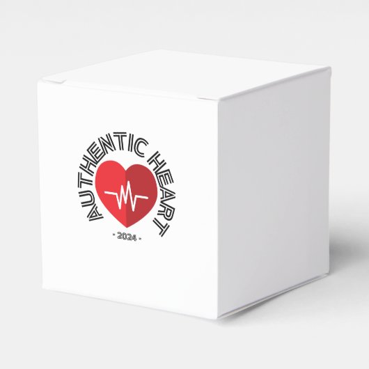 Sticker Authentic Heart 2024 Bedankdoosjes (Voorkant Zijde)