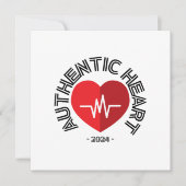 Sticker Authentic Heart 2024 Kaart (Voorkant)