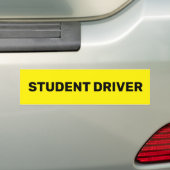 Sticker Auto Student Bestuurder (Op auto)