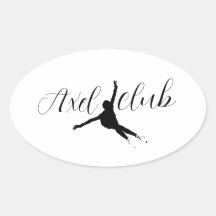 Sticker "Axel club" schaatsen