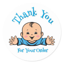 sticker baby Bedankt voor uw bestelling