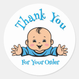 sticker baby Bedankt voor uw bestelling