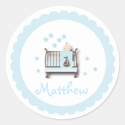 Sticker/Baby Ronde Sticker (Voorkant)