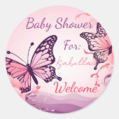 Sticker Baby Shower personalizado (Voorkant)