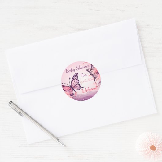 Sticker Baby Shower personalizado (Envelop)