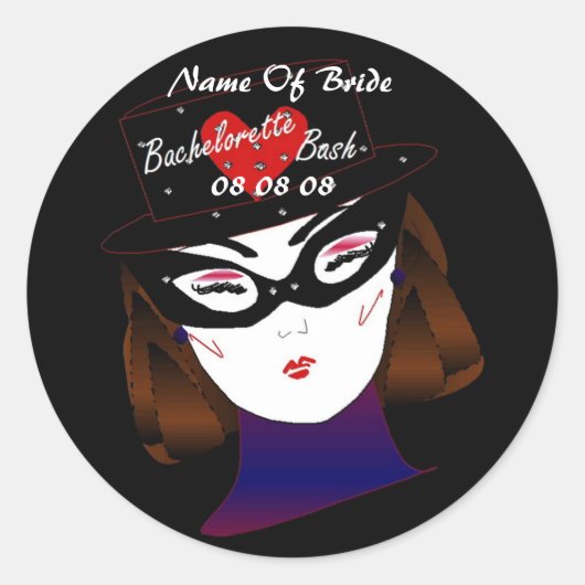 sticker "Bachelorette Bash I" -  (Voorkant)