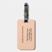 Sticker Bagagelabel (Achterkant verticaal)