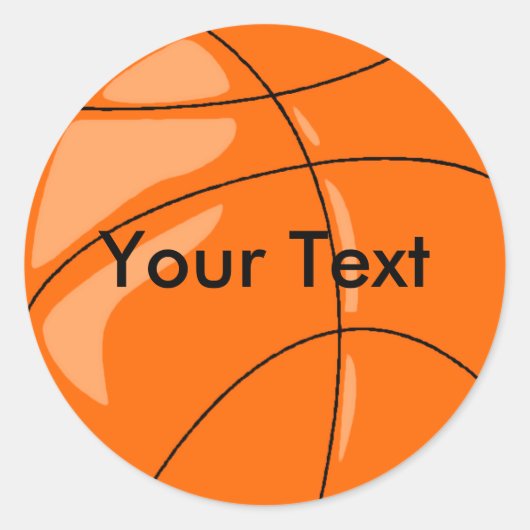 Sticker - Basketbal (Voorkant)