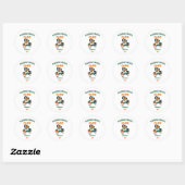 Sticker Basketbal Toekan Mascotte Gepersonaliseerd (Vel)