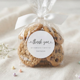 Sticker bedankje baby shower favor 