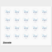 Sticker Bedankje Feestje, Baby Shower (Vel)