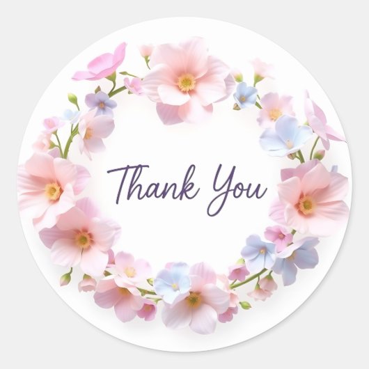 sticker "Bedankt" (Voorkant)