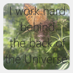 Sticker 'behind'