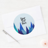 Sticker, bergen aangepaste tekst ronde sticker (Envelop)