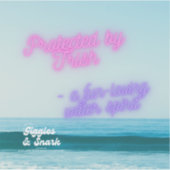 Sticker - Beschermd door Trish (Voorkant)