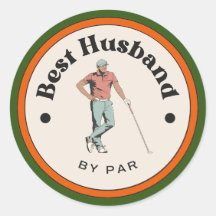 Sticker- Beste man van Par - Golfer