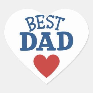 Sticker Beste vader met hart
