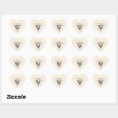 Sticker-Bewerkbare Afstudeerfeest Decoraties Hart Sticker (Vel)