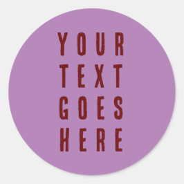 sticker Bewerken jouw tekst Hier paarse Bourgogne