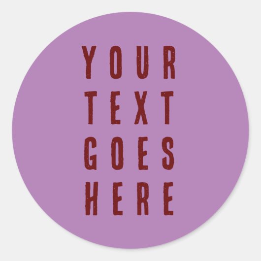 sticker Bewerken jouw tekst Hier paarse Bourgogne (Voorkant)