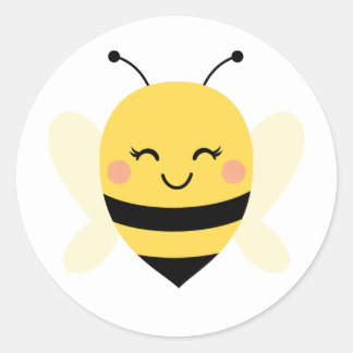 Sticker bijen Envelopzegel voor Baby shower