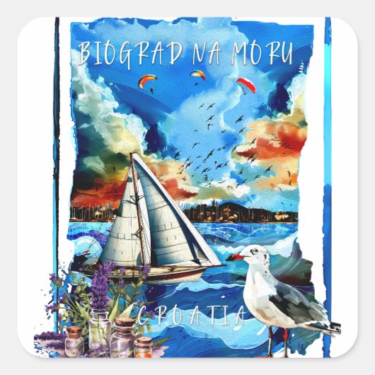 Sticker - Biograd na Moru (Voorkant)