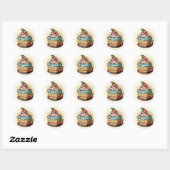 Sticker. Birthday Ronde Sticker (Vel)
