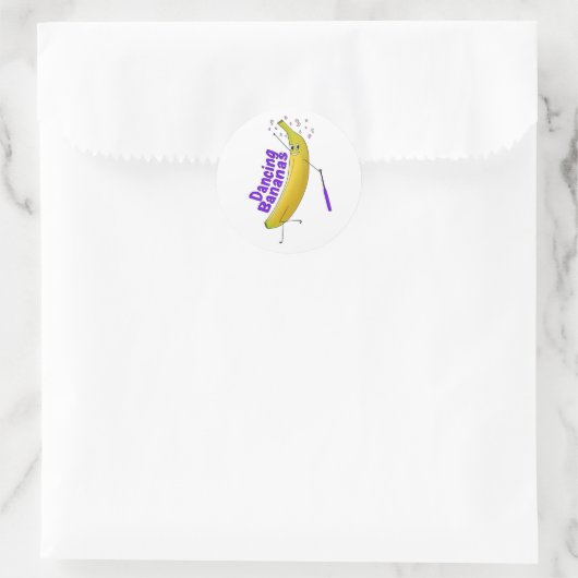 Sticker Blad - Dansende Bananen (Tas)